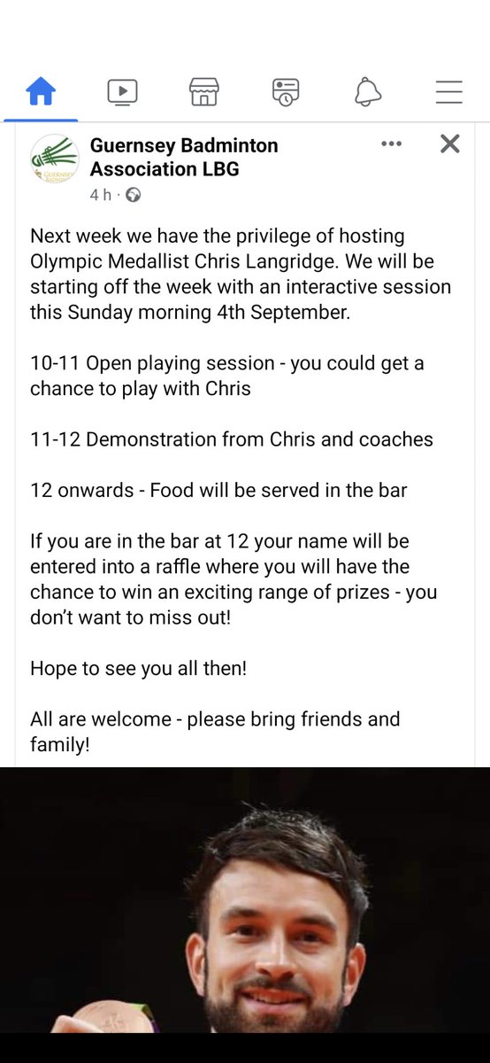 Great way to get back into badminton for the new school year! Great opportunity!