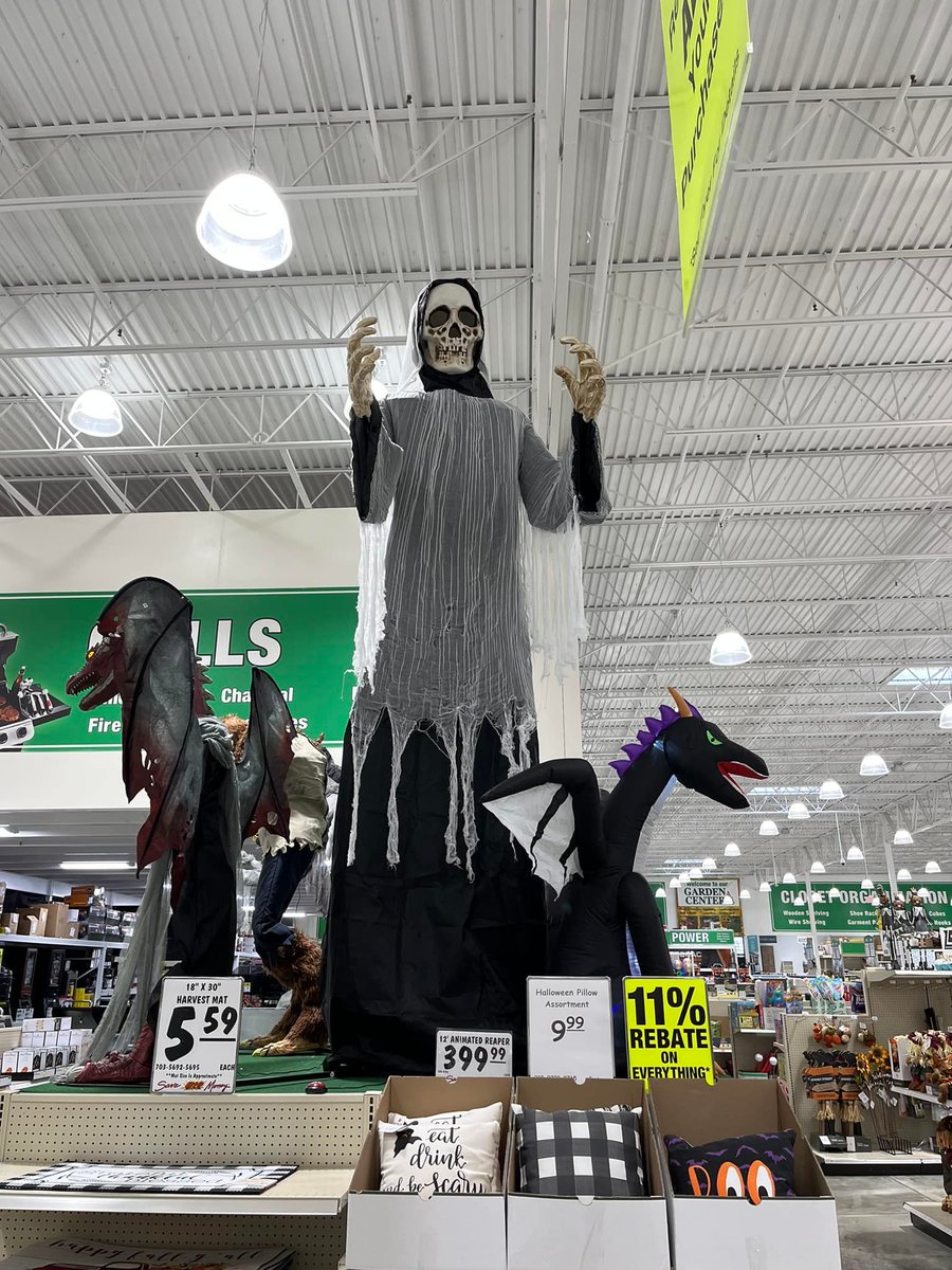 Betts_Matt's tweet photo. Because I could not stop for Death -
He kindly met me at The Hardware Store -
The business held but just Ourselves -
And bargains galore.
(Sorry Emily)
#poetry #dickenson #death #ohdeath #menards #poet #horrorpoet #horrorpoetry #horrorpoems #halloween #speculativepoetry https://t.co/Y2N4eB2dEN