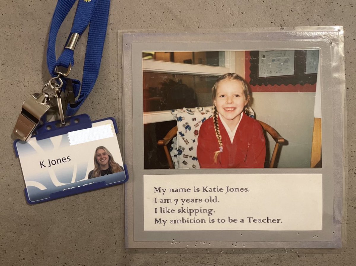 MissJonesPE_'s tweet photo. Induction and inset days complete ✅ 
20 years later and I’m finally a PE teacher (and I still like skipping!) 👩🏼‍🏫

Little Miss Jones would be so happy that her ambition has finally come true ✨ https://t.co/IB9jdHMyrr