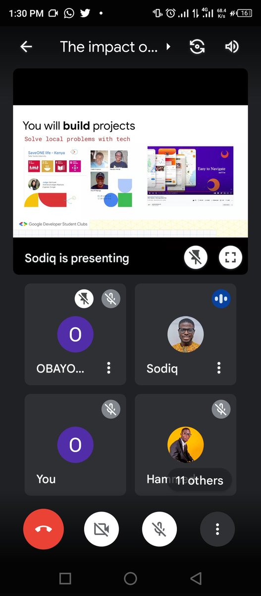 GDSC_FPE's tweet image. During the second speaker Mr Sodiq that said how we can impact the ecosystem with tech hope you really enjoyed it 
Thank you very much
#googledevlopers
@googledevs 
@googledevloperstuden