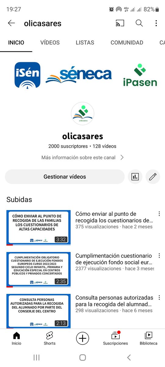 Inicio del curso escolar 2022/2023 y llegamos a 2000 suscriptores. Gracias por confiar en mí.