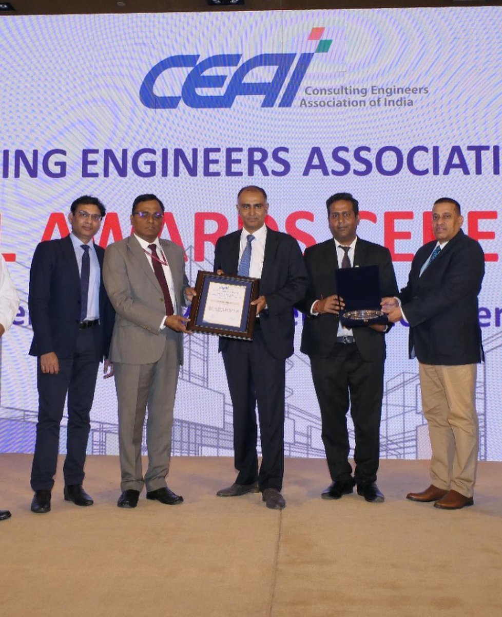 WAPCOS has been conferred with prestigious Award for *Excellence in Water Supply Project in Tanzania* by CEAI in a ceremony held at New Delhi. Mr. Deepak Lakhanpal, Chief and Mr. Rajat Jain, Addl. Chief Engineer received the award on behalf of WAPCOS <a href="/MoJSDoWRRDGR/">Not Ministry of Jalshakti Anymore</a> <a href="/NPCCOfficial/">NPCC Limited</a>