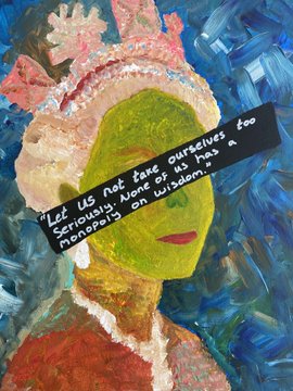 #QueenElizabeth
I decided to use different colors for the queen's face to remind us not to take things too seriously.
Perfect quote from Queen.

🎨🖌️#acrylicpainting, #oilpastels, Acrylic paint pen on canvas.
D.M for details.

#ArtistOnTwitter #Artistofthesummer #art #photography