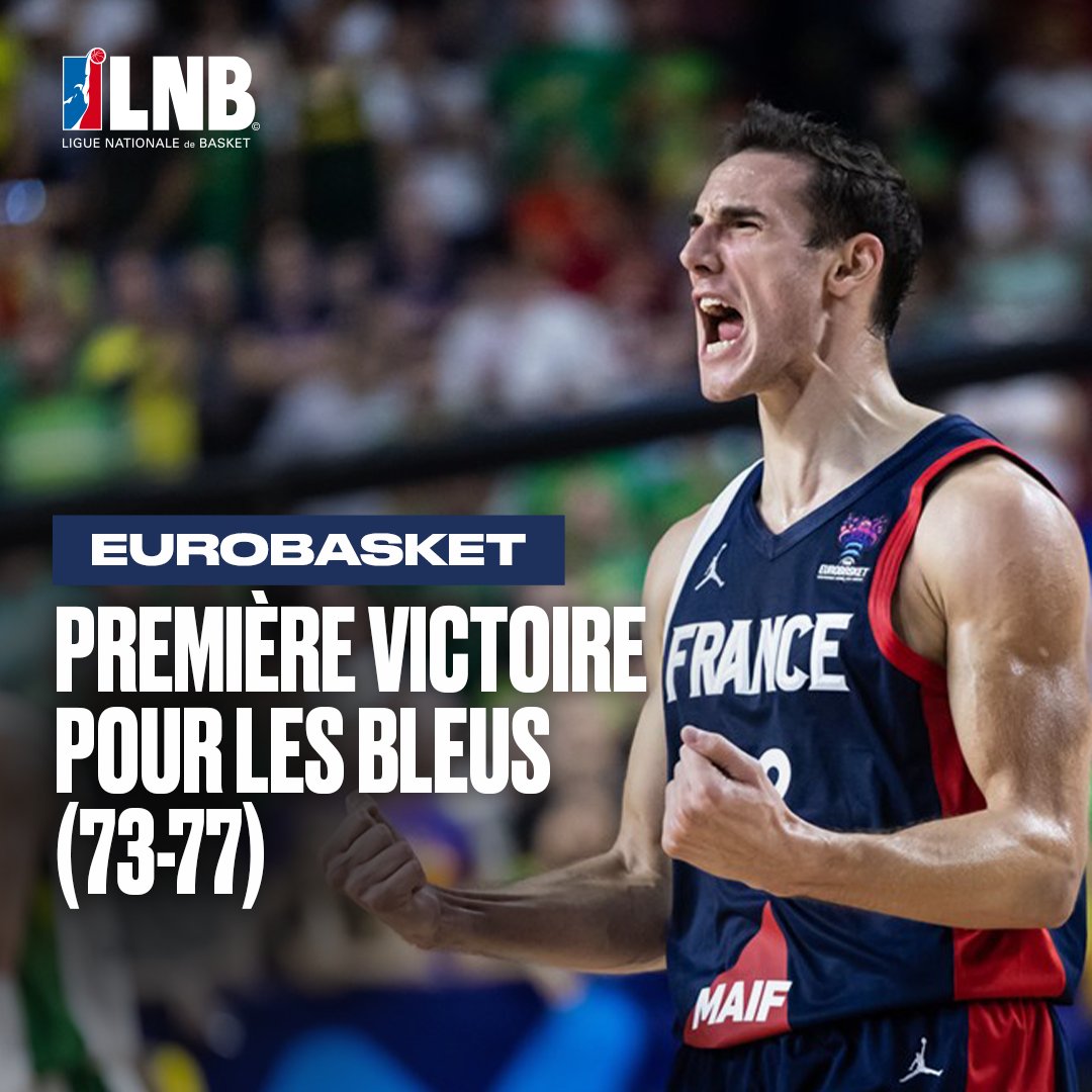 🇫🇷 <a href="/FRABasketball/">Équipes de France de Basket</a> s'impose face à la Lituanie 73-77 ✅

🔥 Terry Tarpey encore une fois déterminant (8 PTS, 4 INT, 16 EVAL)

#EuroBasket