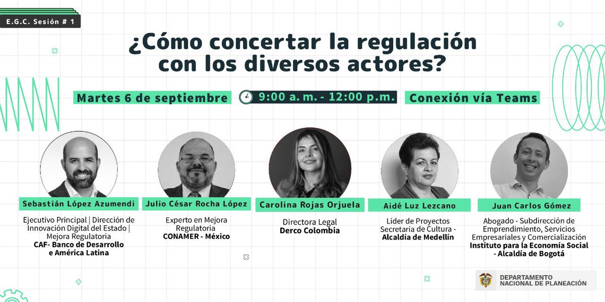 🚀¿Quieres saber cómo concertar las regulaciones con distintos actores? 

Conéctate aquí y conoce más de #MejoraRegulatoria 👉🏽 bit.ly/3cN5HAS

🗓 6 de septiembre
🕘 9:00 a.m. a 12:00 m