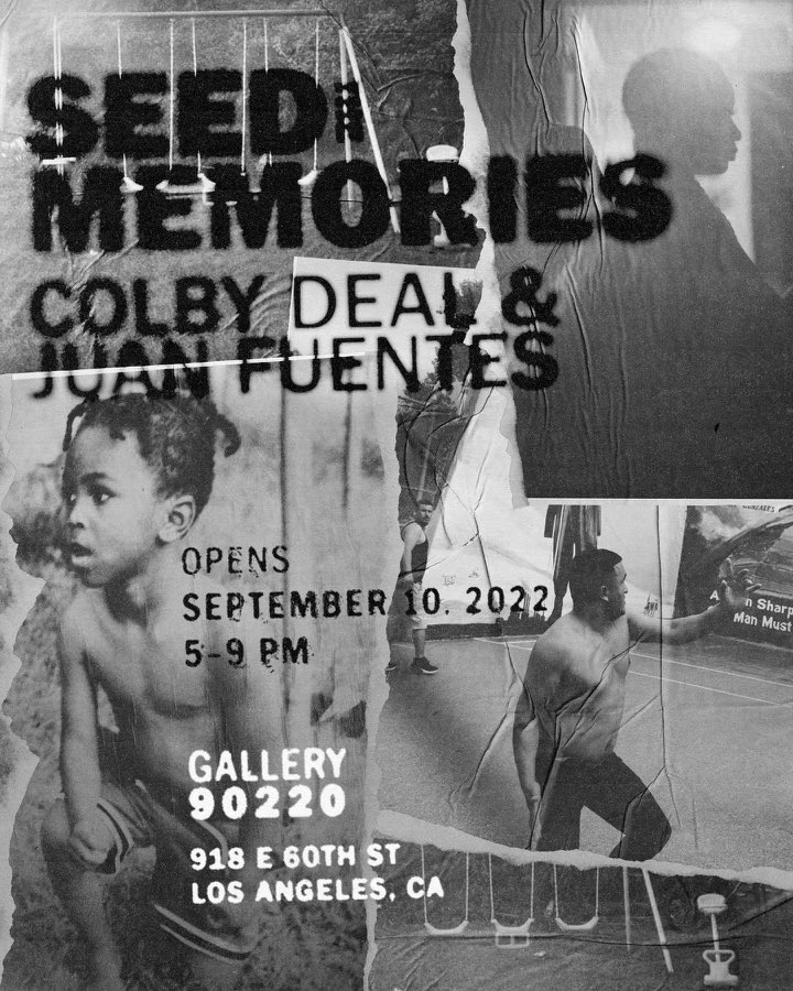 excited to be taking Seed the Memories to the west coast with my brother. LA homies come through for the opening Sept 10th.