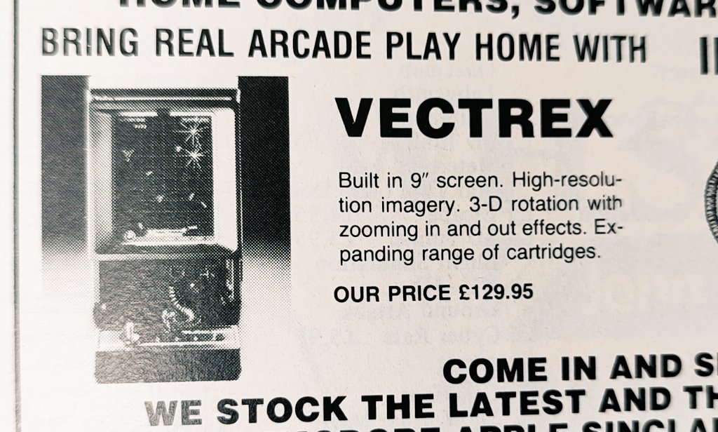 NEW IN: Brand new boxed Vectrex, just £129.95. Just need to go to 1983 to buy it #vectrex #RETROGAMING