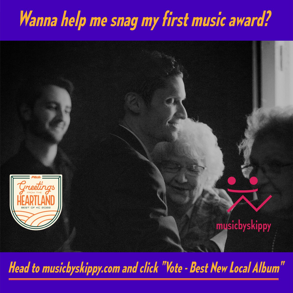 musicbyskippy's tweet photo. Voting for "Best of Kansas City" is still open for @TheFastPitch! I've been nominated for "Best New Local Album." Follow the instructions on the graphics or click here if you'd like to help me win my first music award :) - https://t.co/OIt6TCRR3y https://t.co/idlinl5RsB