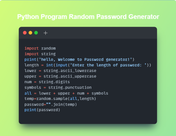 ceoasmi's tweet photo. Day 17/30
Hello Everyone! It's my #Day17 of the challenge #30Daysofcode  with @scaler_official

Problem Statement - 'Random Password Generator' 
Partner - @DMKrishnaA

Join Scaler Discord Community: https://t.co/iR69uqWvts

#day17 #scalerdiscord #progress https://t.co/kC9gdVZLxe