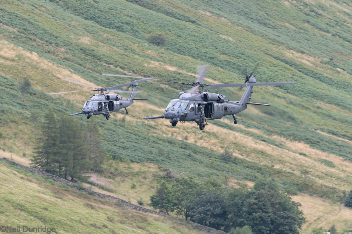 Chiv63's tweet photo. A very slow week in LFA 17 but some very nice visitors. The @AirAviano #31FW F-16s on the Tuesday then these pair of #56RQS #HH60G #PaveHawk from the same Wing the next day on a flight from RAF Leeming.
#ThatOthersMayLive https://t.co/rlfOOBSSff