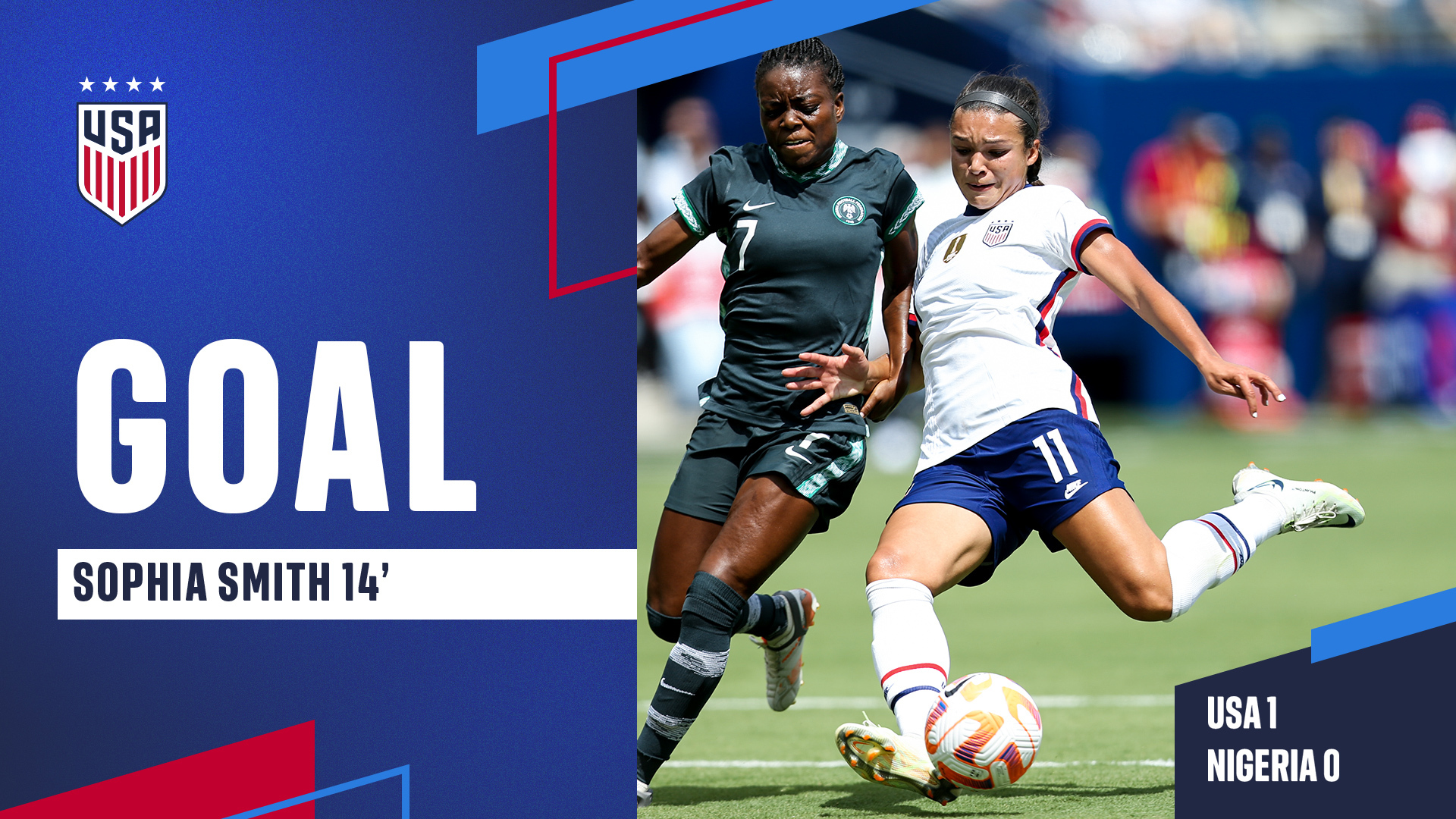 .@sophsssmith gets us started in KC! 🇺🇸

🎥  @FOXSoccer”