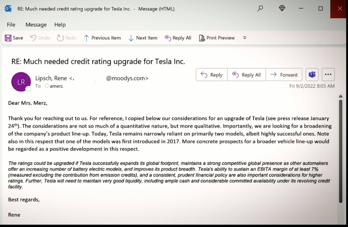 pathi_27's tweet photo. @MoodysAnalytics @SP_500 @Tesla @elonmusk 

“The considerations are not so much of a quantitative nature but more qualitative.”

I guess Moodys ability to assign credit ratings based on qualitative aka their opinion and biases makes Moodys a top credit rating agency. Bravo! https://t.co/rPyvAXuzVY