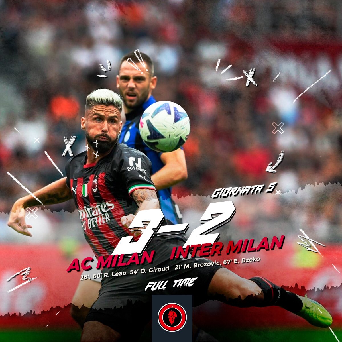 Tiga poin penting dari Derby Della Madonnina. Full senyum 😊🥰🔥🔥🔥❤️🔴⚫️

Gimana permainan tim kesayangan kita malam ini, bikin happy? Siapa yang kalian pilih jadi MOTM?

#KitaMilanisti🇮🇩 #MilanistiIndonesia #derbydellamadonnina #ACMilan #MilanInter