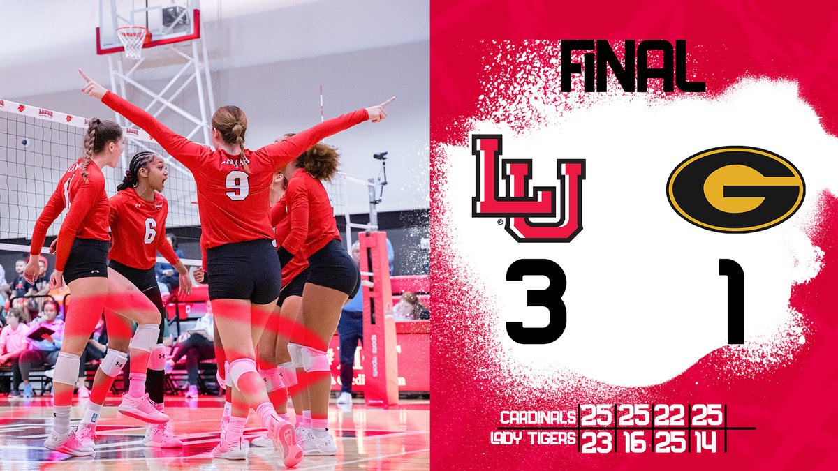 Cardinals leave no doubt in the fourth set to pick up their second win of the season. #WeAreLU