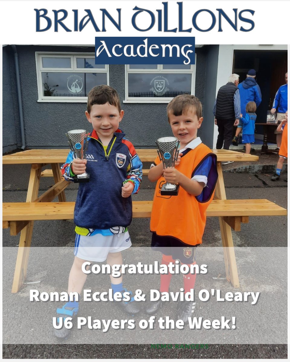 BrianDillonsGAA's tweet photo. Well done to all our 'Players of the Week'! π₯³ππ€ππ€#futureisblueandwhite @RebelOg_ https://t.co/nglctEgo8H