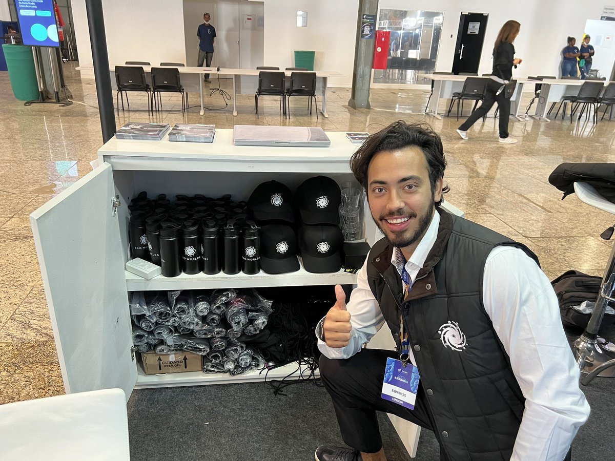 ExoWorldsNFT's tweet photo. Locked & Loaded for Day 3 of @blockchain_rio 🦾 Let’s go #ExoTeam!
🚨Later today @WilliamExoWorld & @cypherpunkNFT will be presenting ExoWorlds on the main stage of the event! Time TBD!
$EXO $VET #NFTGaming https://t.co/LPX7Hcl2x2