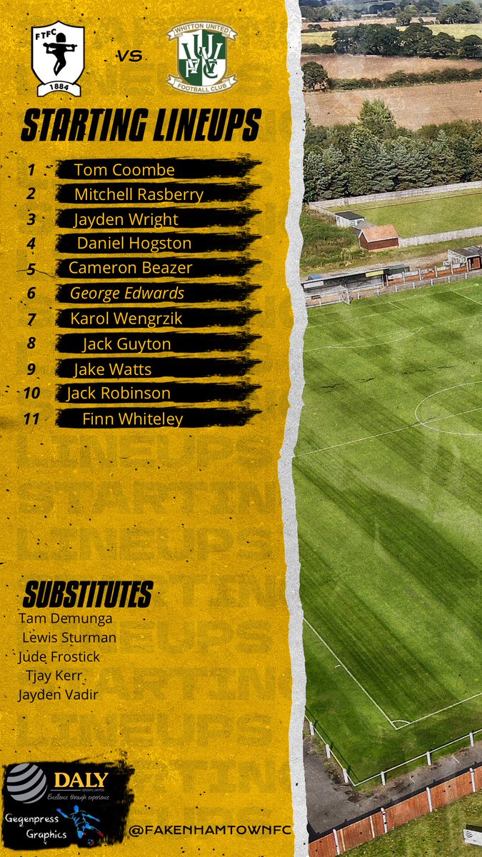 Starting 11 for the ghosts today and subs 👻