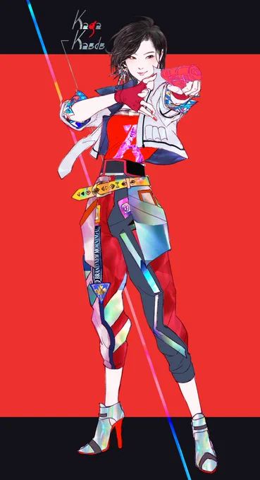 お気に入りのファンアート再放送していい?いいよね今日くらいは!私の推しのスーパーハンサムな加賀楓ちゃん!!! 