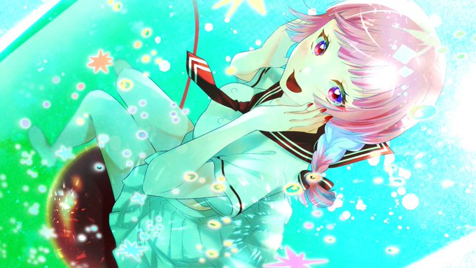 『私は 今恋してる---…』 キャラクターはボーカルのなこ竹さん(@ nacotacorice)です!全てが爽やかな楽曲、是非ご覧ください… 