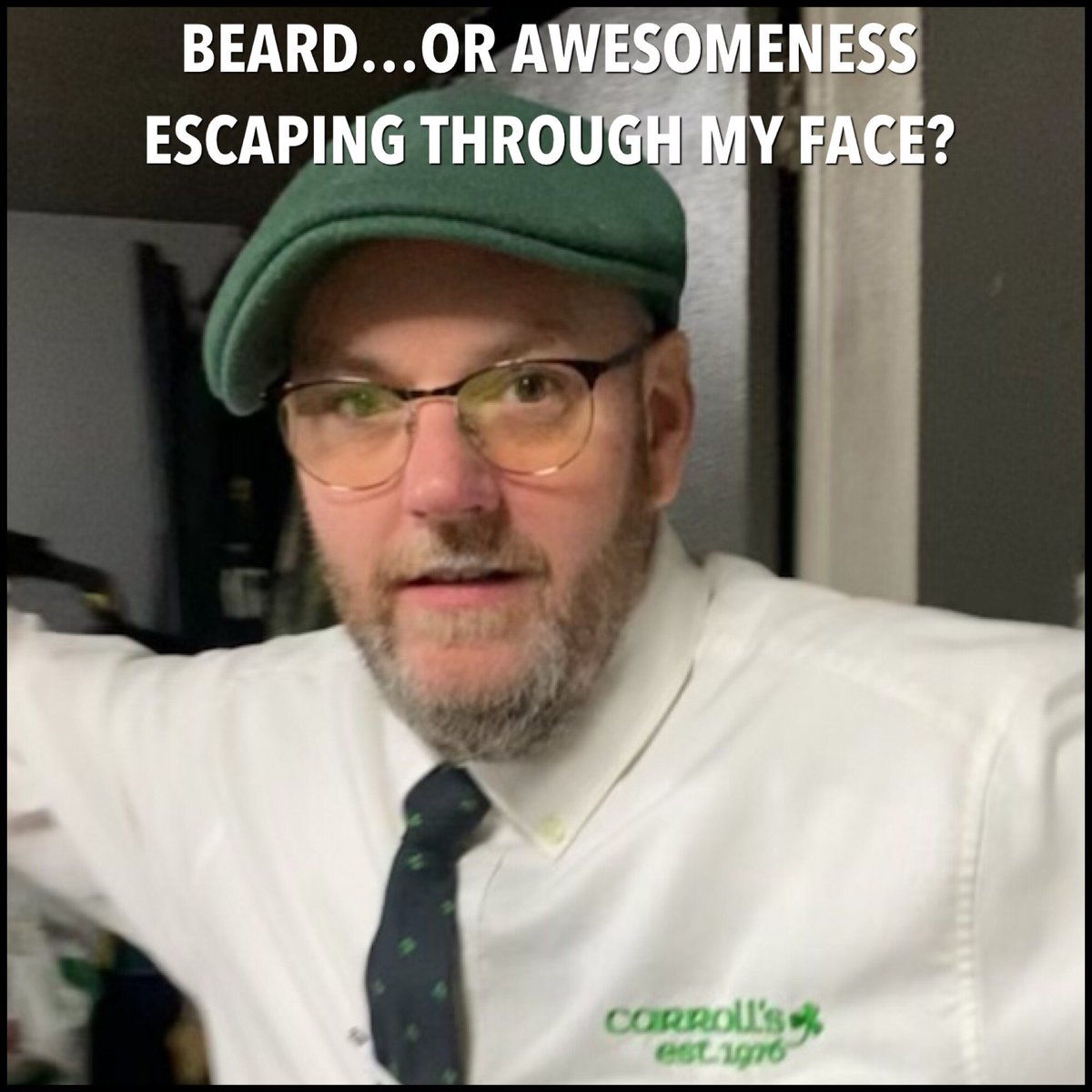 jocarrollsbar's tweet photo. Happy World Beard Day! “Celebrations” start at 4️⃣🧔🏻♂️😊
☘️💚☘️🇮🇪☘️💚☘️
#meetmeatcarrolls☘️ #localROCS #northwintonvillage #guinnesstime #shallwepaddy #jameson #irishpub https://t.co/1q932q1CF0