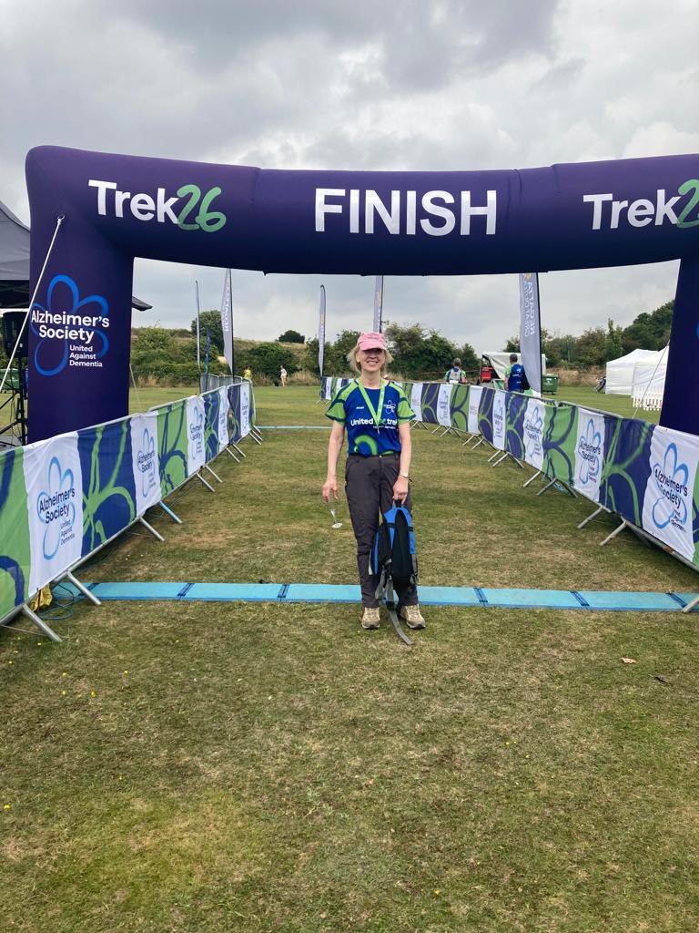 My brilliant Sister in law Maureen Black finished the Alzheimer’s Trek marathon ❤️❤️