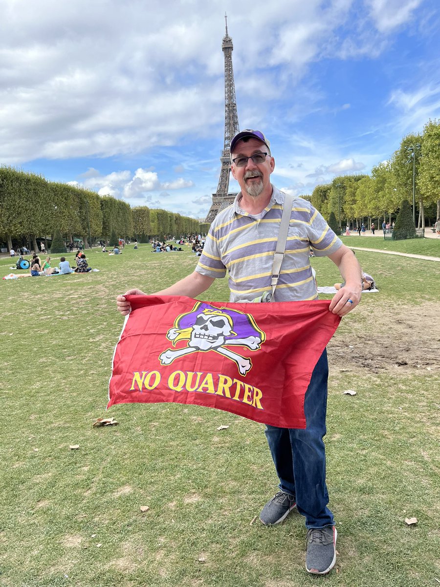 When you are out of town but your heart is still bleeds purple. #gopirates #ecupirates 💜 #Purple