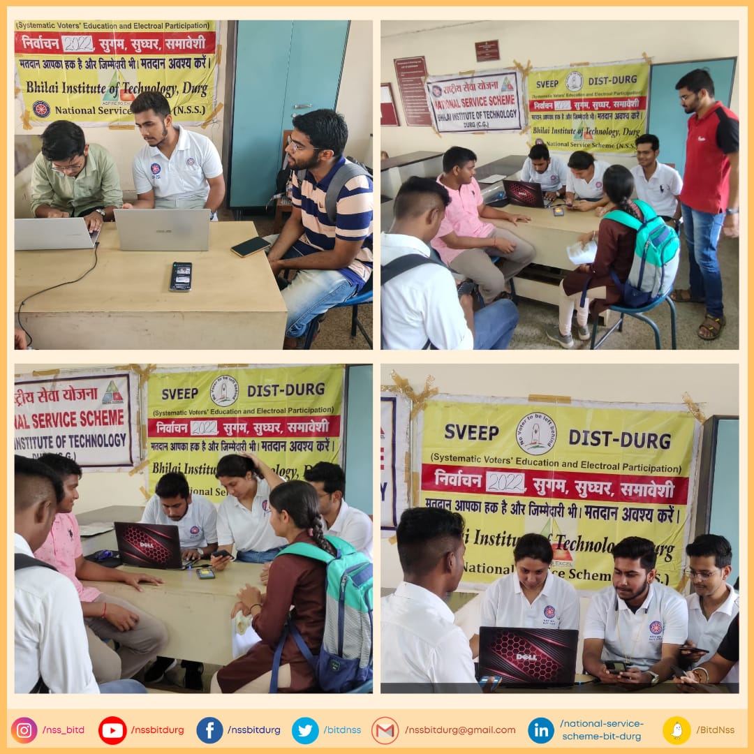 BitdNss's tweet photo. DAY 2 OF SVEEP PROGRAM

𝗡𝗦𝗦 𝗕𝗜𝗧, 𝗗𝘂𝗿𝗴 in accordance with Systematic Voters' Education and Electoral Participation program(#SVEEP), conducted a 𝟮 𝗱𝗮𝘆 #𝗥𝗲𝗴𝗶𝘀𝘁𝗿𝗮𝘁𝗶𝗼𝗻𝗕𝗼𝗼𝘁𝗵 for https://t.co/YmKErA7smr