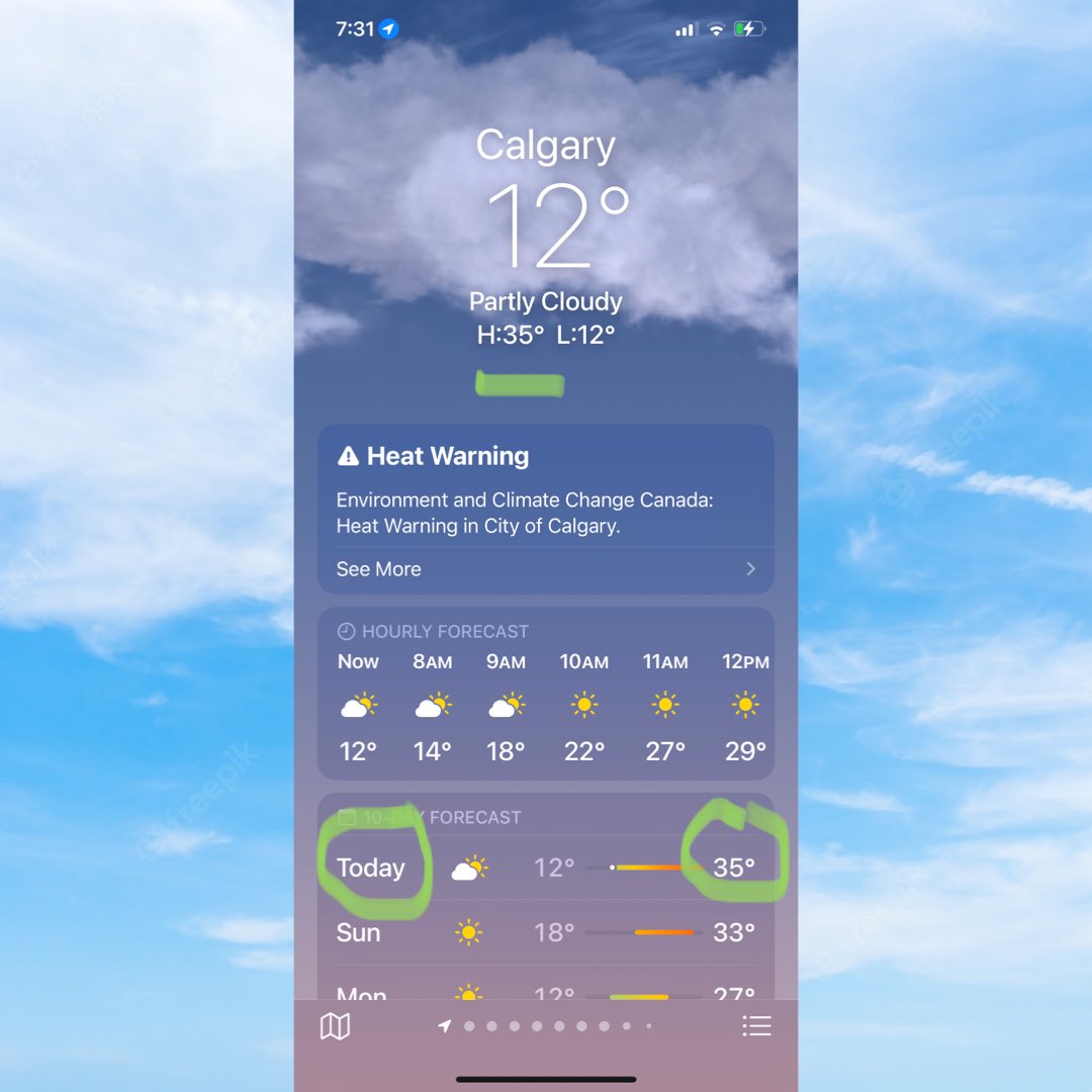 ShaneKeller's tweet photo. 35 Degrees Celsius Today in #Calgary… And it is very forest fire Smokey in the SE of #YYC right now. How is your #AirQuality ?

#yycfire #yycsmoke #yycairquality #yycweather #weather #abweather #heatwave #albertaheatwave #yyclife https://t.co/nhY4c0IiTN