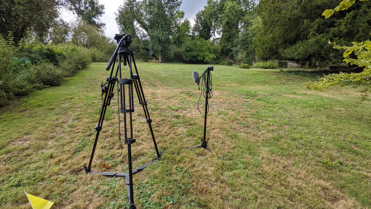 media2u's tweet image. Wrapping up today's shoot. Interviews outside slightly hindered by people riding loud motorbikes down country lanes at speed. Must they make that racket?