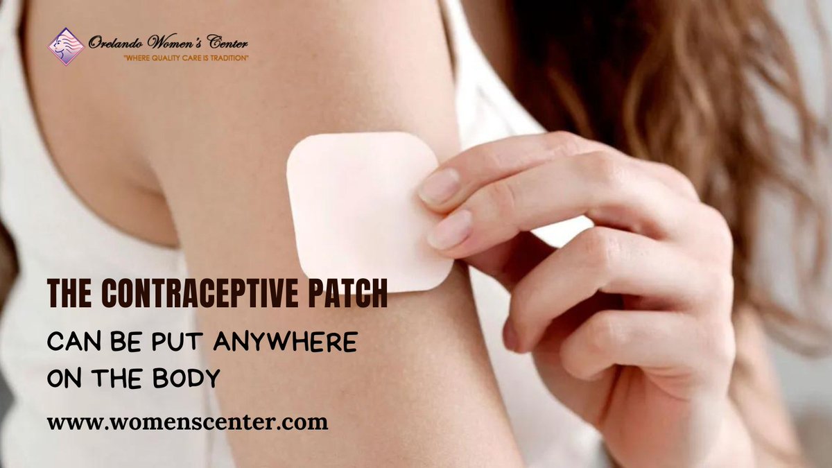 WomensCenter_FL's tweet photo. The #contraceptivepatch can be put anywhere on the body, with the exception of the chest, which is an area too sensitive to directly receive a heavy load of the hormone. Buttocks, arms, back, stomach, shoulders β¦ The choice is yours... https://t.co/biWxnrEVhH https://t.co/tsGxVTz5lA