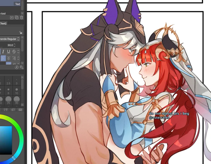 posting this cynilou wip again but this time i fixed and colored it  