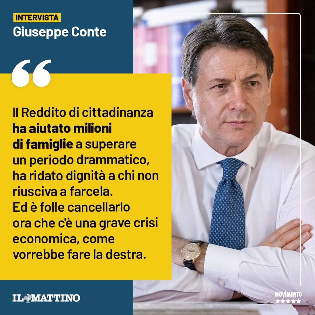📰 Leggi l’intervista realizzata da Il Mattino a <a href="/GiuseppeConteIT/">Giuseppe Conte</a>, Presidente del <a href="/Mov5Stelle/">MoVimento 5 Stelle</a>.
Qui il testo integrale 👇m.facebook.com/story.php?stor…