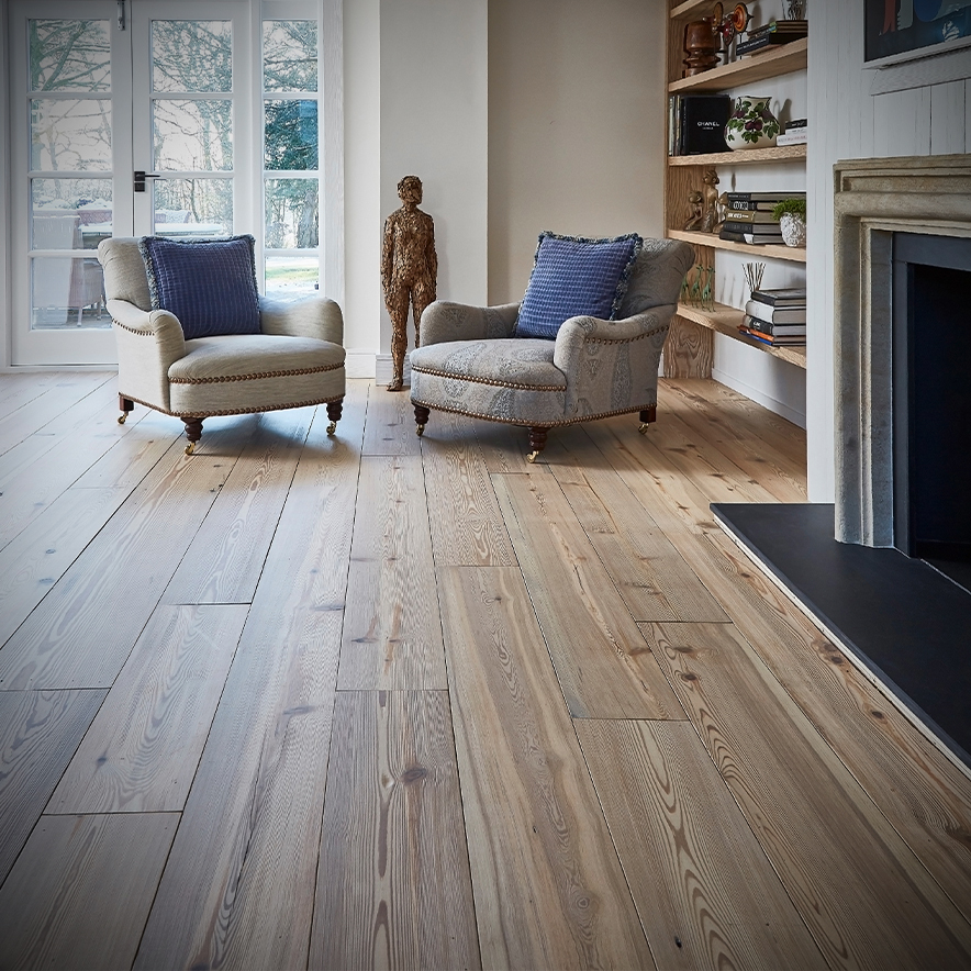 This modern barn conversion with expansive views of the scenic North English countryside combines traditional exposed beams with modern design features for a sophisticated and truly ‘English’ feel. 

Northbank Pine, one of our recent Rare Finds, was specified throughout the home.