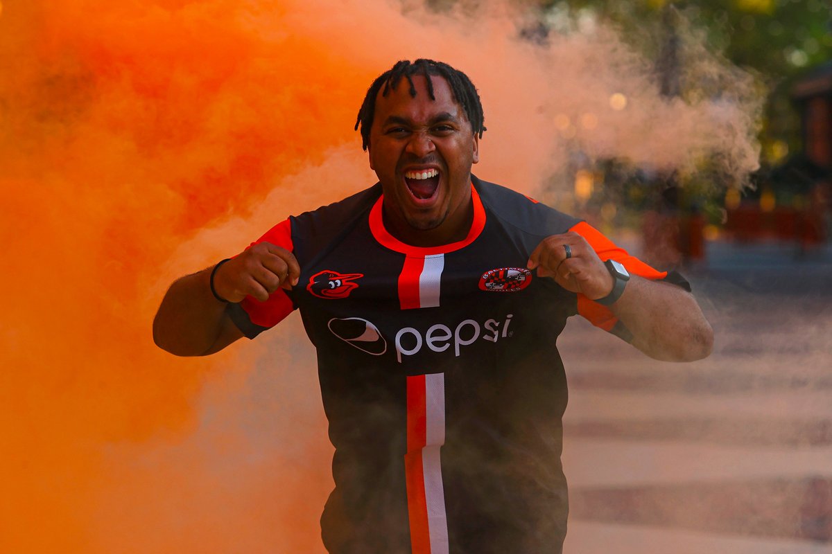 Orioles's tweet photo. ⚾️🤝⚽️

Come get your kit when gates open at 5:45 pm! https://t.co/HkqOS53XW8