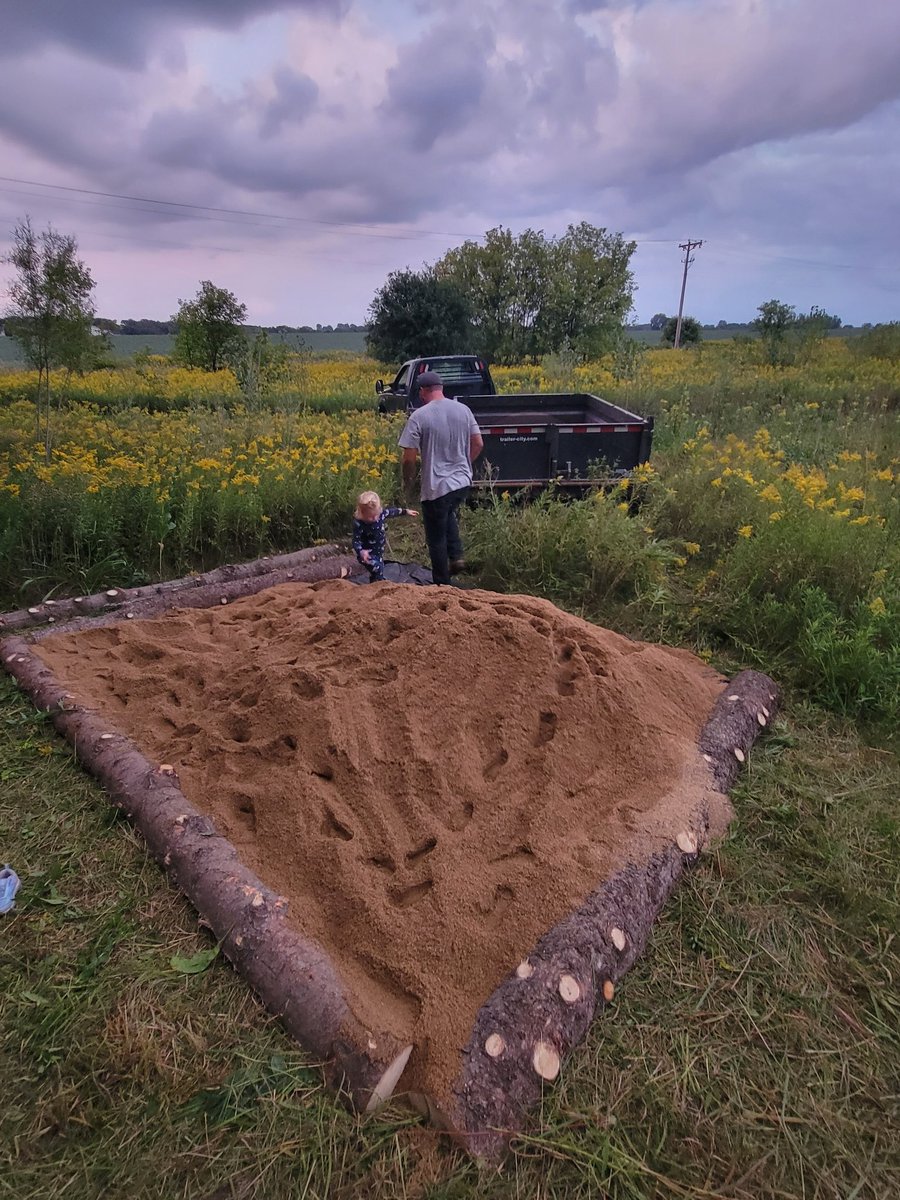 DegroodMegan's tweet photo. @KMkellyschmidt @KMElem Our Sand Pit is in for our Nature Based Kinders! So thankful for my dedicated family to help with this wonderful project. I cannot wait to see what our little learners will do with this space. 💙
#NatureBasedK #KoMetExcellence #creativekids #playislearning https://t.co/sry3LI8IQ7