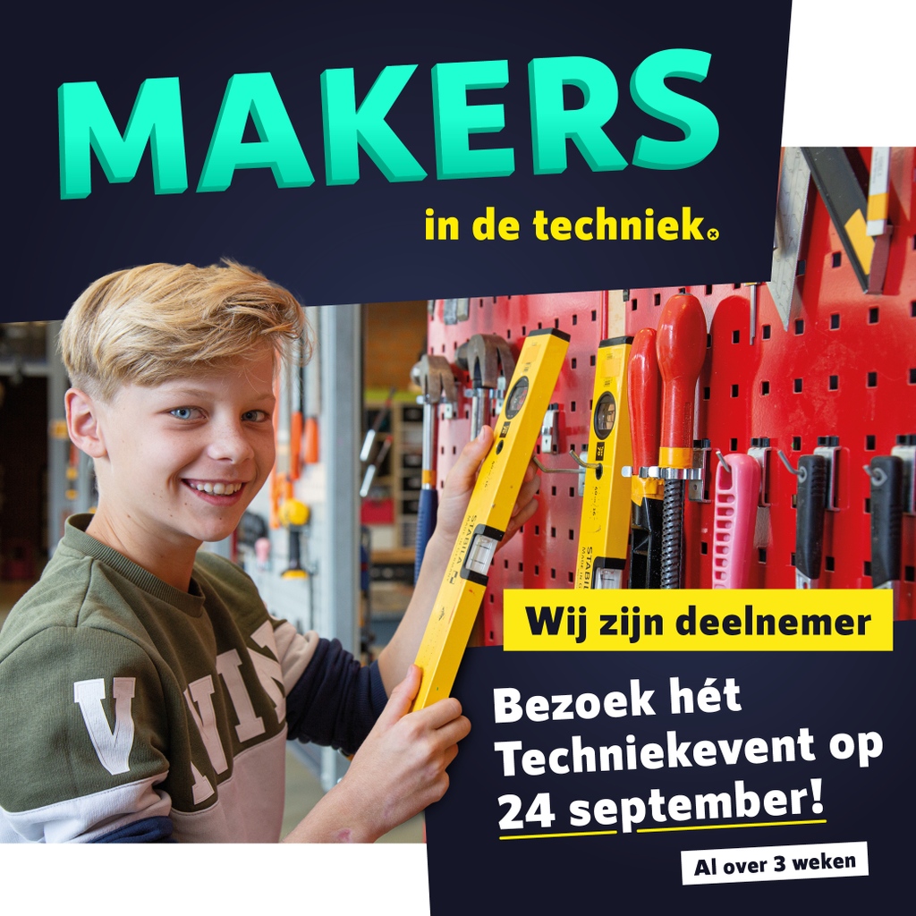 Kijken alleen met je ogen 👀? Zeker niet op zaterdag 24 september tijdens hét Techniekevent voor kinderen vanaf 10 jaar! Bij meer dan 30 technische bedrijven en scholen kun je leuke dingen maken en spelen met techniek. Kom ook langs bij Leertouwer

leertouwer.nl/nieuws/technie…