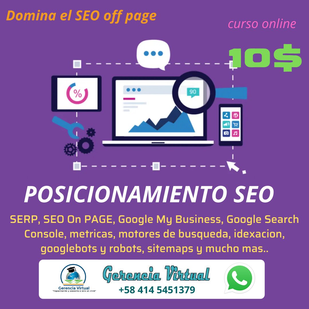 ger_virtual's tweet photo. Aprende a optimizar páginas web en #motores de #busqueda, mejora la #visualización y la #relevancia en el #ranking web, implementa las mejores prácticas y pautas para destacarte paginas web en los resultados de consultas #Seo #SEOTécnico #SarchConsole #MyBusiness #Webmaster https://t.co/1yqfmR2pKc
