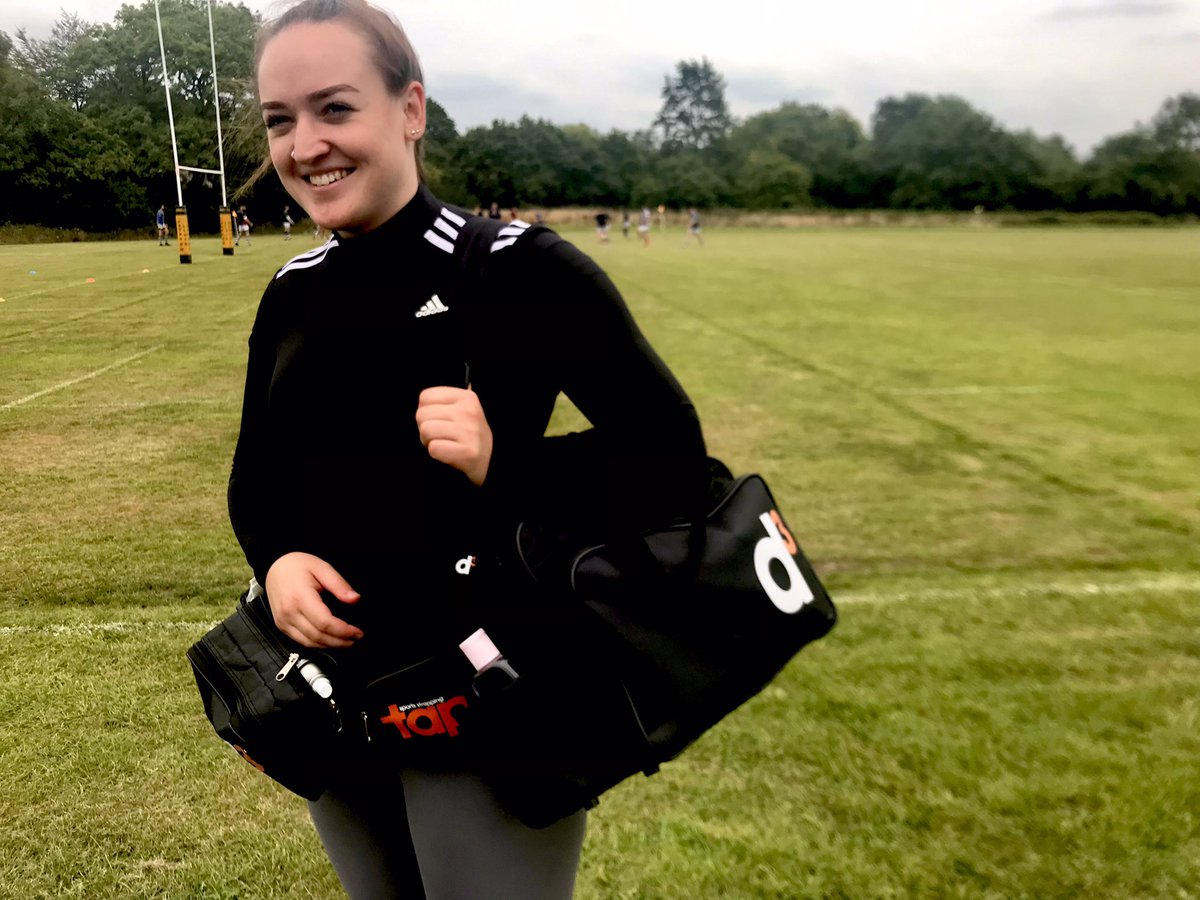 Thanks to @D3tapeU d3 for their continuing support of our physios this season. On duty with the 1XV today is Aoibhinn! @ecclesrugbymen @EcclesLadies #rugby #gameday @OrrellRUFC v @EcclesRugby @d3_Tape_