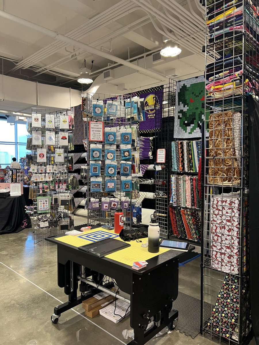 quiltoni's tweet photo. Day 2 of Dragon Con! We still have the fabric and quilts! Swing by3230, say hi and yell thread at us for free thread from Gutermann!

Shop online and have us bring it to you outside or pick it up at the booth! https://t.co/dLfWefwWAR

#dragoncon #DragonCon2022 #fabric #convention https://t.co/ezqwh4AS02
