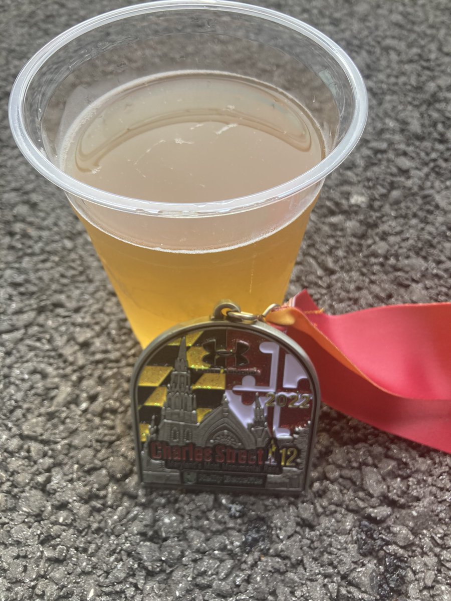 awestover's tweet photo. Holy humidity another #chuck12 done this @Keybrewing Lager hits the spot. I was happy with my run and time. #charmcityrun https://t.co/Hakfj54K0o