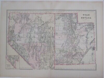 NewWorldMaps's tweet image. Original antique color lithographed 1889 map of Utah Territory and Nevada, printed more than 130 years ago.
$24.99
ebay.com/itm/2754273607…
#Utah #Nevada #TerritoryMap #antique #maps #AntiqueMap #BradleyMap