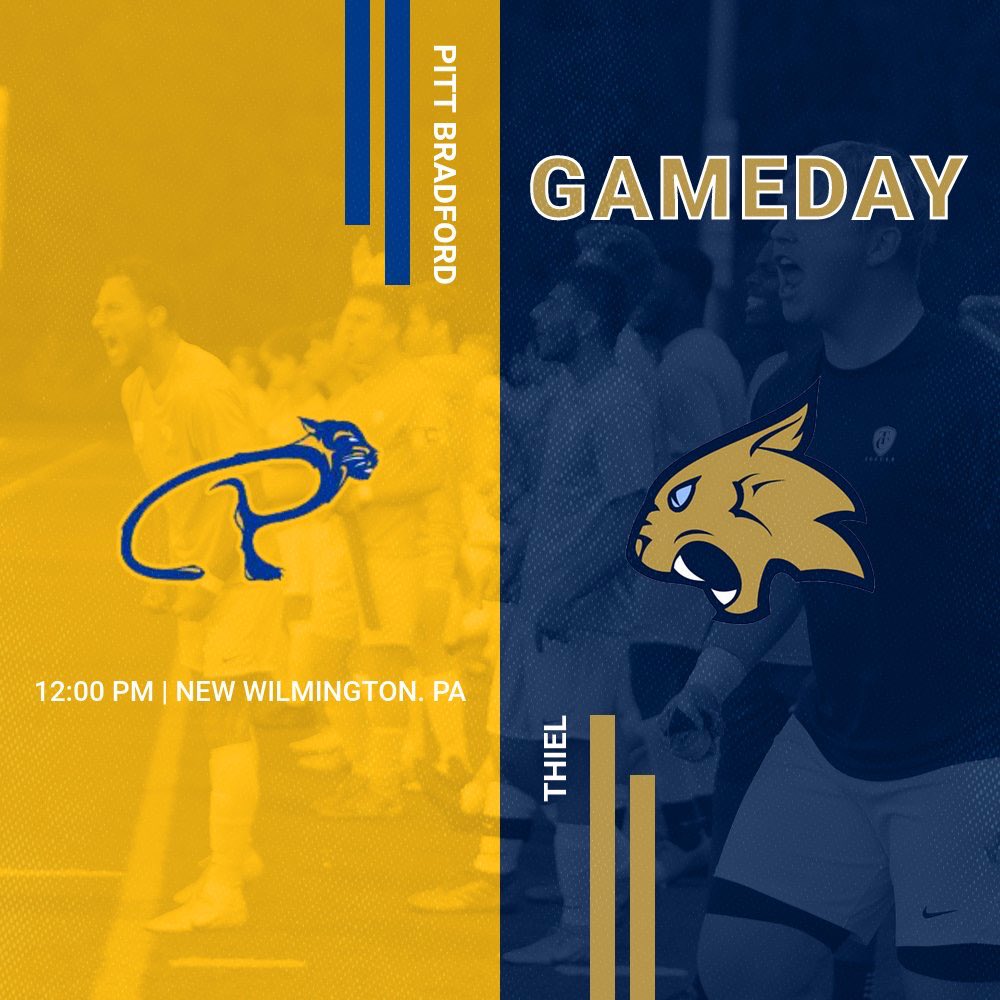 Thiel_MSOC's tweet photo. Gameday! We travel to Westminster College for a two day tournament. #TCMS #COYT #BuildingUp 

🆚 @UPB_MSOC 

📈 https://t.co/mkpA9tvusU

📺 https://t.co/leScrcfJ61 https://t.co/YNkrFIRJng