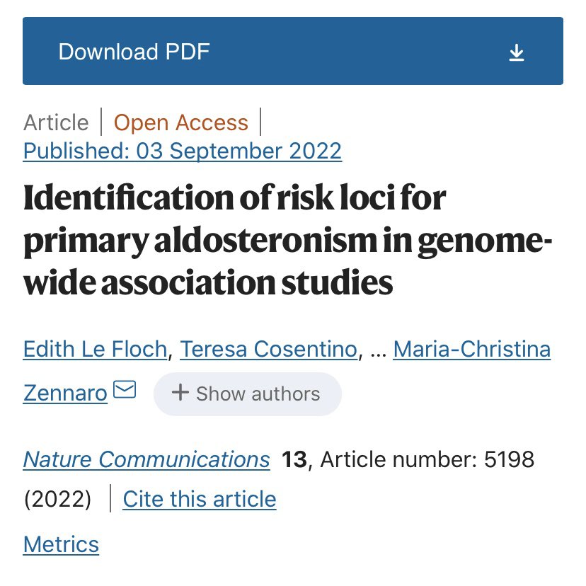 AldoLab_Zennaro (@aldolabz) on Twitter photo Read our latest #research on #PrimaryAldosteronism, published with <a href="/SpringerNature/">Springer Nature</a> in <a href="/NatureComms/">Nature Communications</a> Read our latest #research on #PrimaryAldosteronism, published with <a href="/SpringerNature/">Springer Nature</a> in <a href="/NatureComms/">Nature Communications</a>