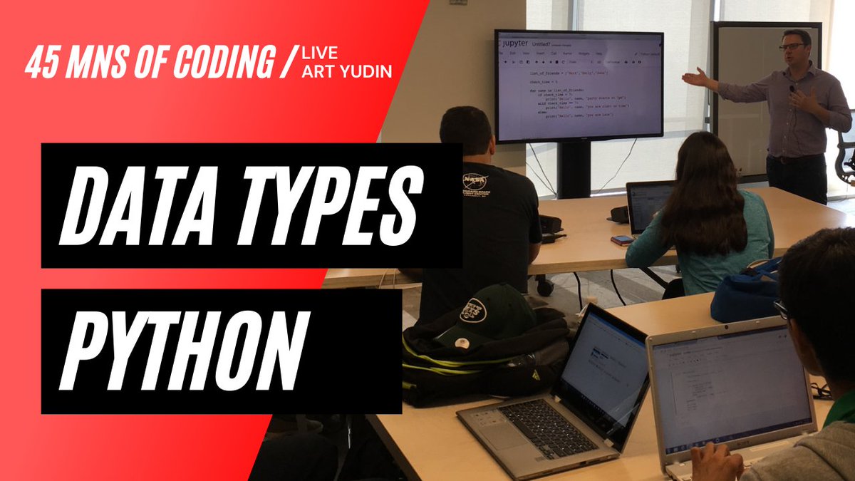 artyudin_nyc's tweet photo. Ask questions! Join Art Yudin Live channel on Youtube
Join and learn https://t.co/NtwlFRg1gH
#FreePython, #Python, #DataScience, #MachineLearning, #programwithus, #javascript, #100DaysOfCode, #100DaysOfPython https://t.co/ylZVwurVui