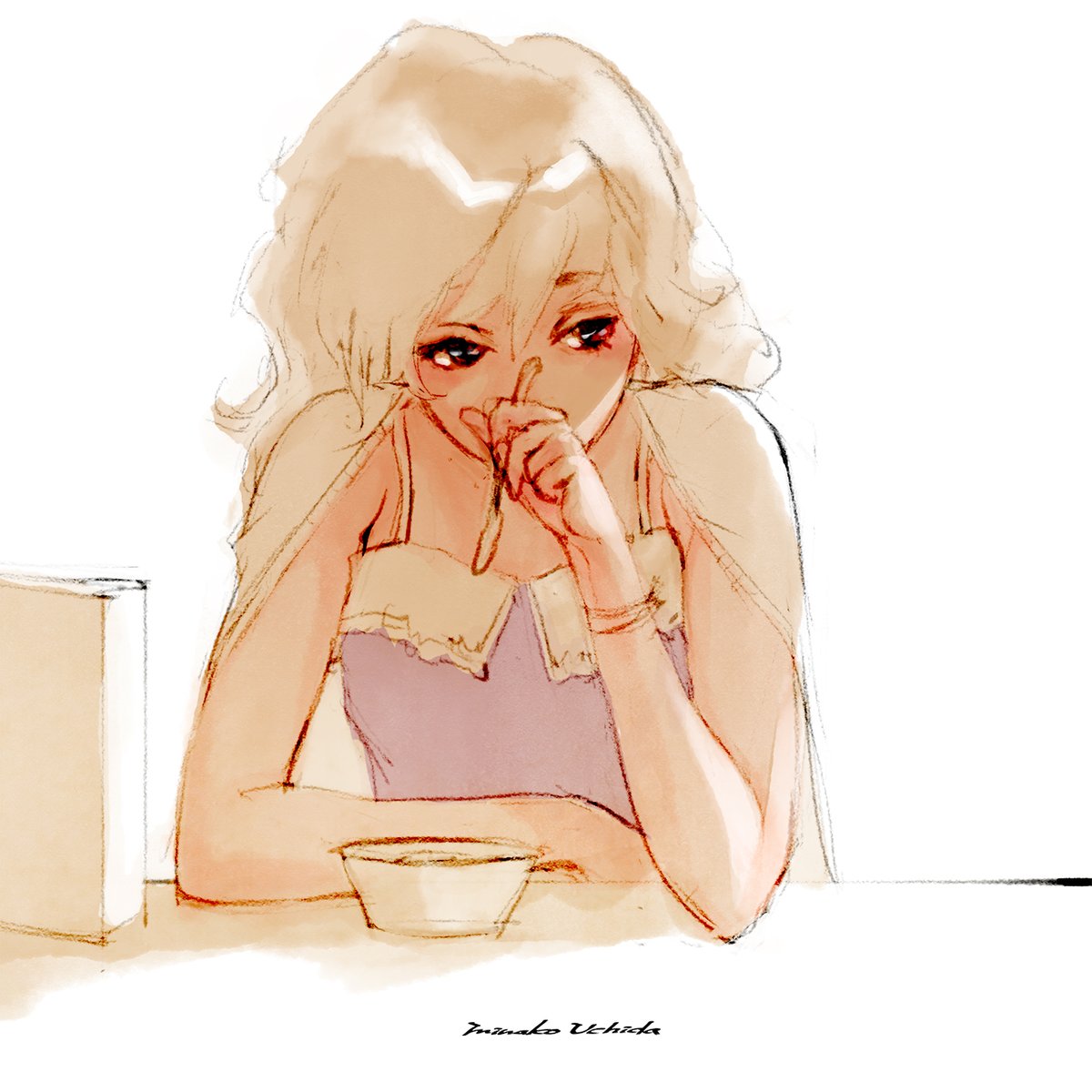 「シリアルのディスペンサー欲しい… 」|内田美奈子のイラスト