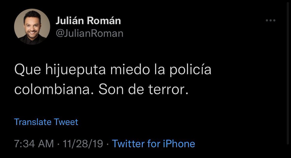 LauraMedinaRuiz's tweet photo. De la hipocresía de la que hablo: 

Este no ha hecho sino estigmatizar a TODOS los policías de Colombia, ¿ahora entonces sale a darse golpes de pecho? Entiendan que estos discursos de odio son los que han llevado a esta “maldita espiral” de violencia. https://t.co/AeVlu2jVcs