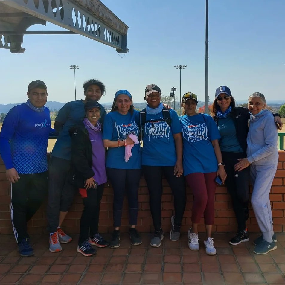 runxtremeac's tweet photo. Spring is in the air! What a fantastic turnout for the SPAR Virtual Challenge this morning with RunXtreme.
#RunXtreme #IRise #SPARVirtualChallenge #blueteam 💙 https://t.co/EDPfOe3zgr
