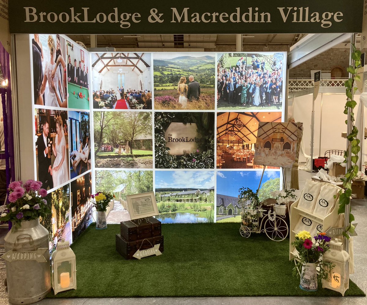 We’re here <a href="/WED_Dublin/">The Wedding Show at The RDS</a> this weekend at stand F6 talking all things weddings…pop by to say hi if you’re here #WeddingsAtMacreddin #BrookLodge #Wicklow