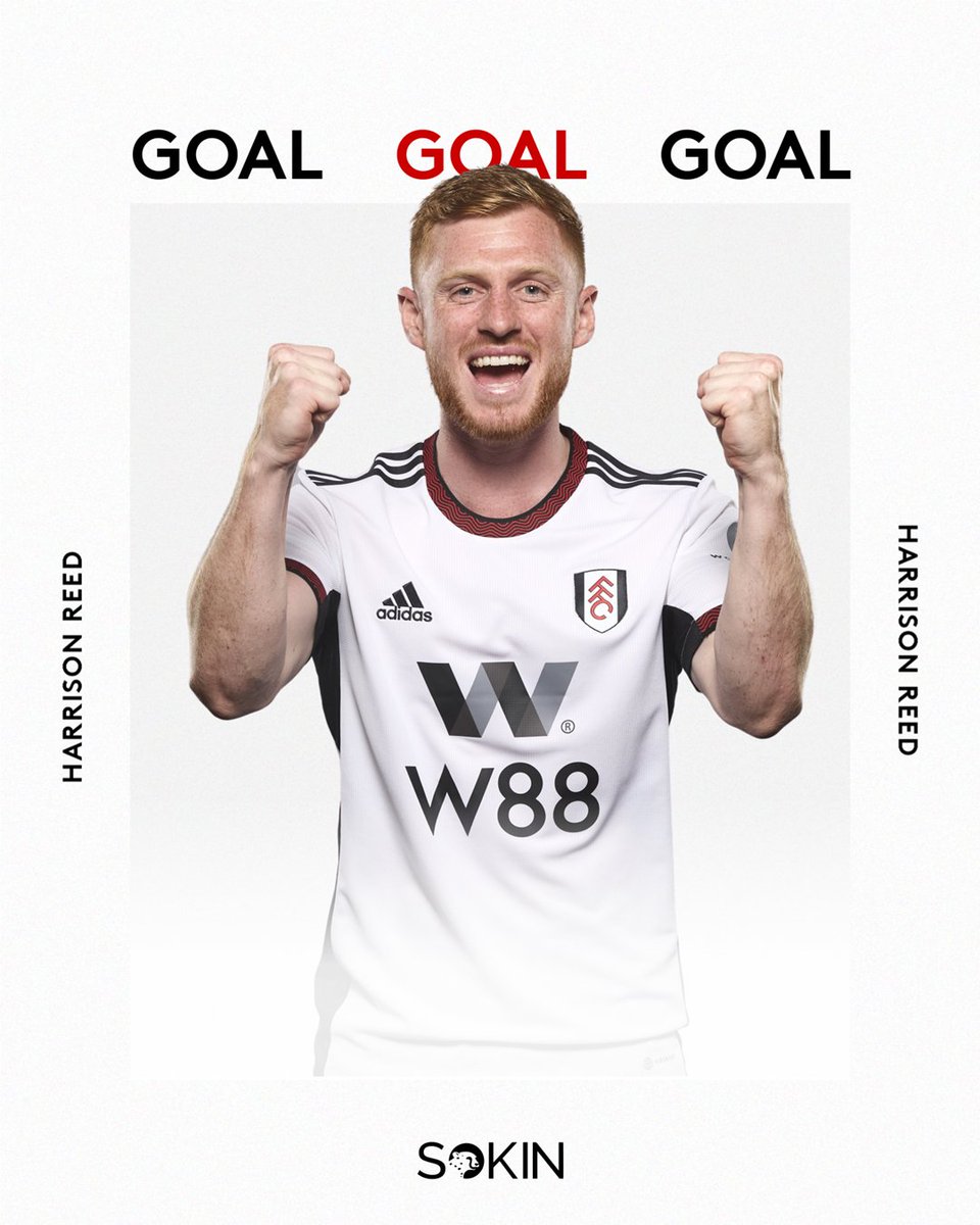 FulhamFC's tweet photo. 59' A GOAL FOR HARRISON REED!

🔴 1-3 🤍 #NFOFUL https://t.co/BxFkR00L4x