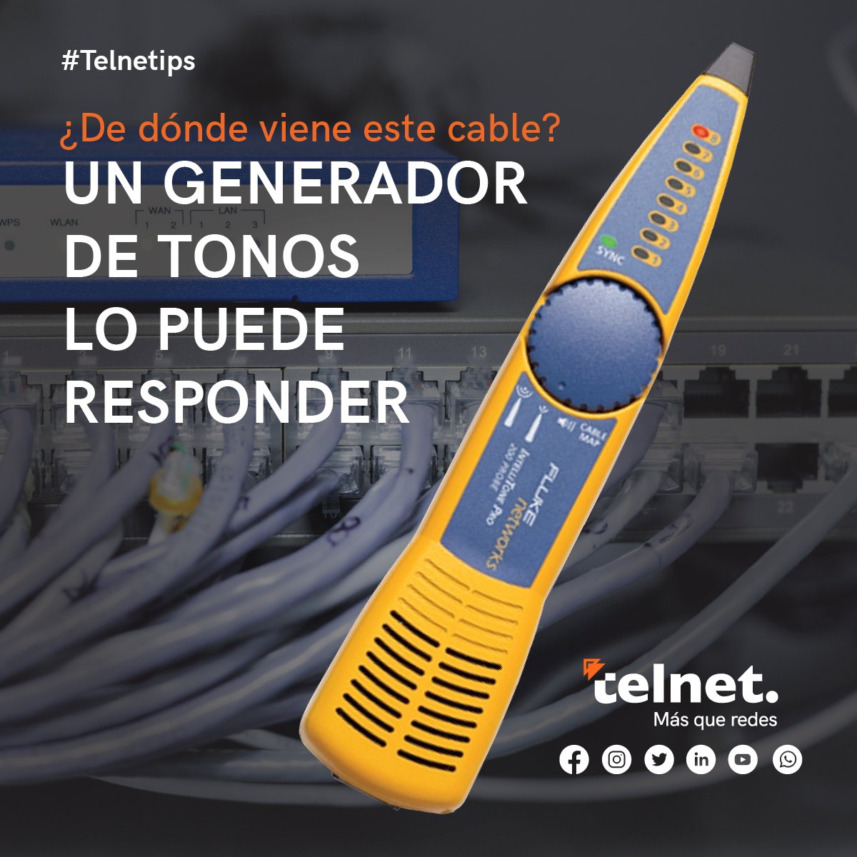 telnetron's tweet photo. Los problemas con la localizacion y rastreo de cables de Red pueden solucionarse. Consulta por nuestros Generadores de tonos y comprobadores de Red de Fluke Networks.

#TelNetip #TelNet #TelNetron #FibraOptica #cable #Calidad #Cableado #Redes #Telecom #Conectores #Normas #Tools https://t.co/sVQzia9zqE